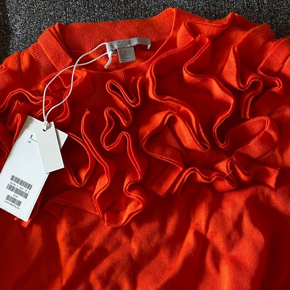 COS wool Ruffle Sweater size M - Picture 3 of 5
